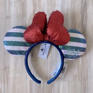 ❤️ Disney Parks Shanghai Authentic Sequin Minnie Ears